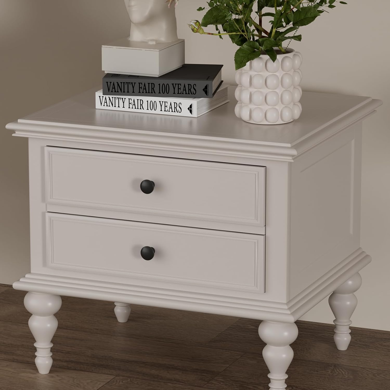 Goldenwarm 30 Pack Black Cabinet Knobs for Dresser Drawers Round Black Drawer Pulls Kitchen Cabinet Handles Zinc Alloy Hardware