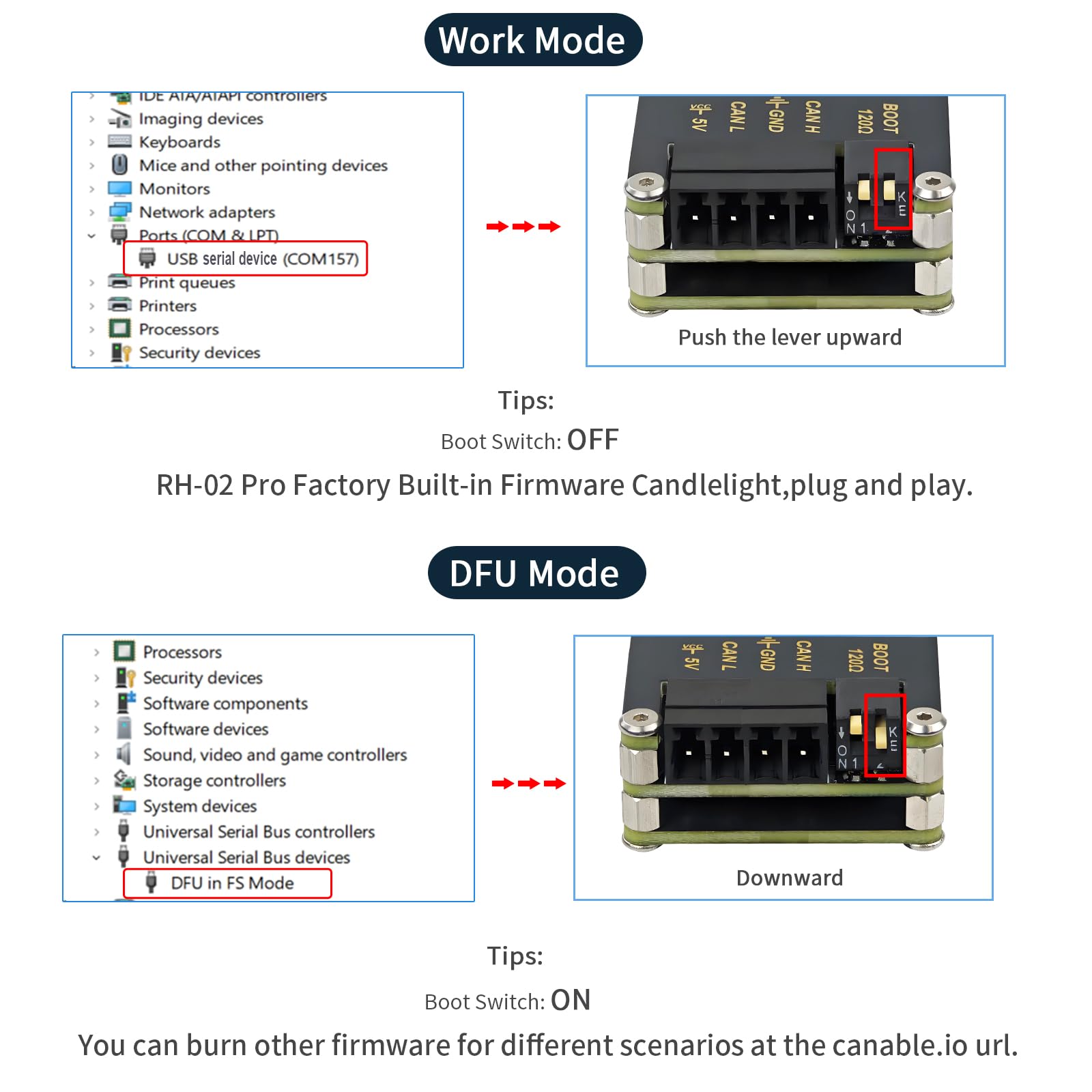 Adaptateur convertisseur USB vers CAN‑FD à isolation jusqu'à 5 Mbps | Construit sur Canable 2.0,isolation du signal et de l’alimentation,circuits de protections multiples TVS/ESD/GDT intégrés