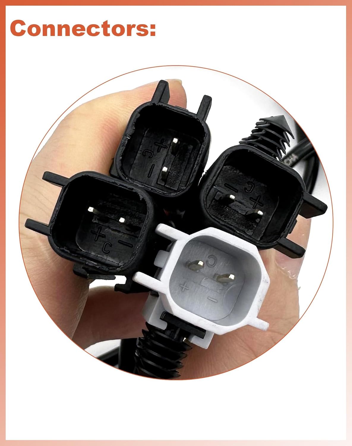 ABS Wheel Speed Sensor Compatible with RWD Models 2011 2012 2013 2014 Chrysler 300, Dodge Challenger Charger, 2 Front + 2 Rear, Left Right Driver Passenger Replace# ALS2248 ALS2295 ALS2305