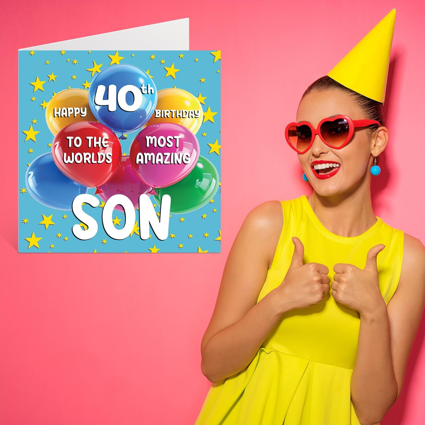 40th Son Birthday Card - World's Most Amazing Son - Happy 40th Birthday Card for Son from Mom Dad, 5.7 x 5.7 Inch Age 40 Forty Greeting Cards for Son - Image 7