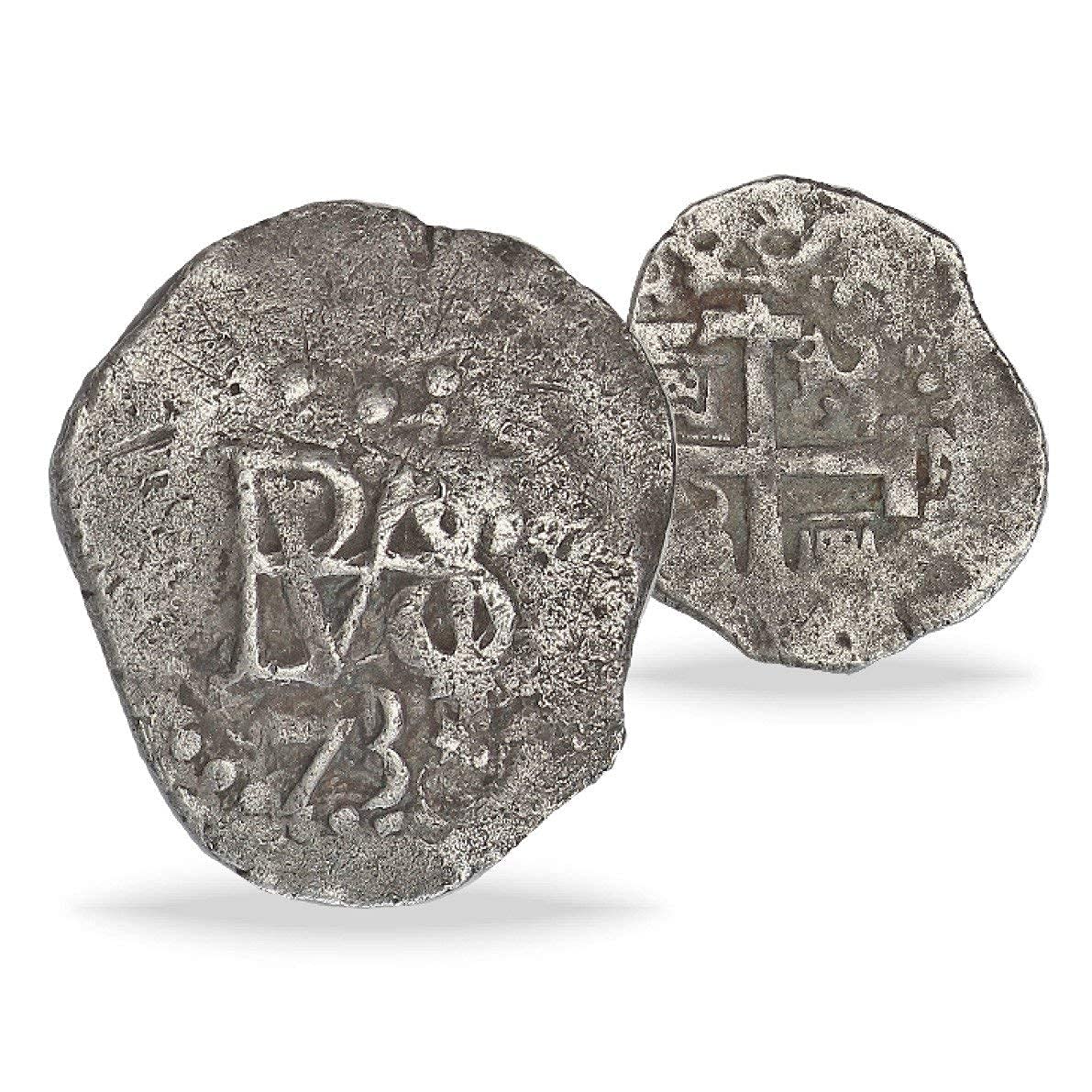 IMPACTO COLECCIONABLES Monete di Spagna - Moneta d'Argento delle antiche colonie spagnole. Coniata tra Il 1700 e Il 1746