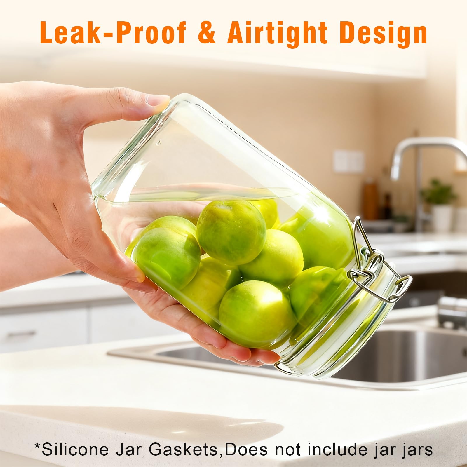 Silicone Jar Seals - Airtight Canning Gaskets -5
