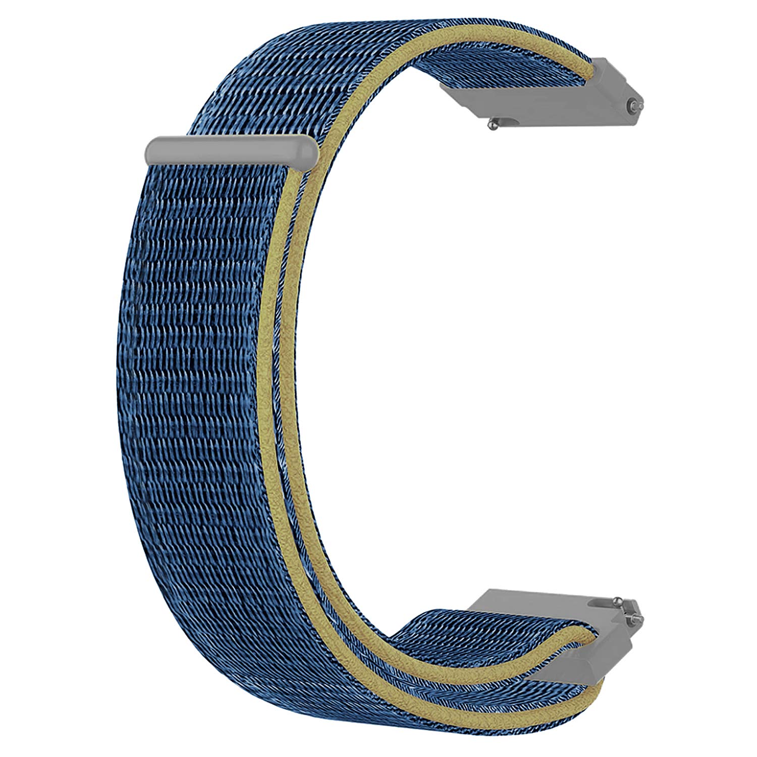 ACM Watch Strap Nylon Soft Loop 20mm Compatible with Samsung Galaxy Watch Active 2 44mm Smartwatch Sports Band Blue