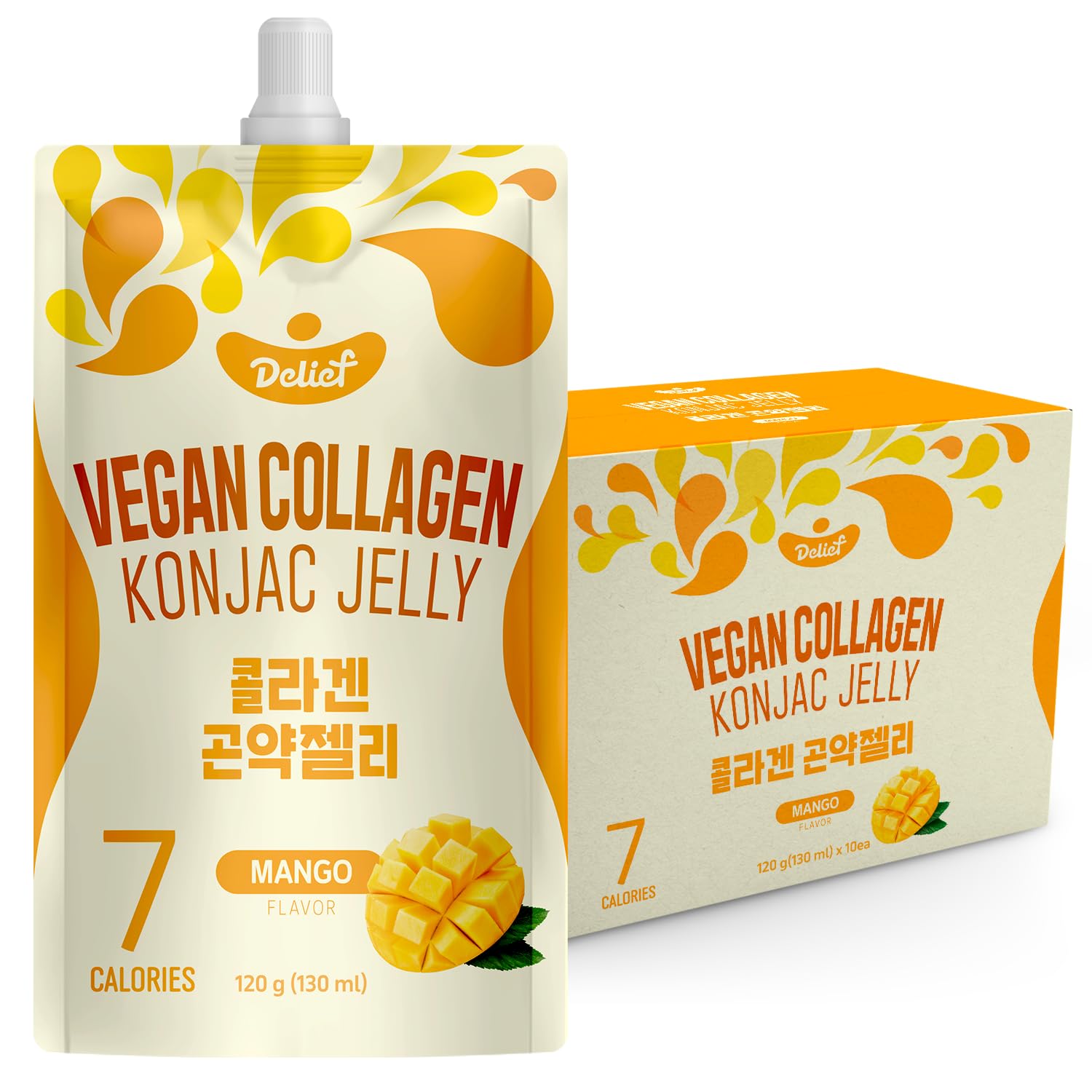Amazon.com: DELIEF Vegan Collagen Konjac Jelly (Mango Flavor) 120g