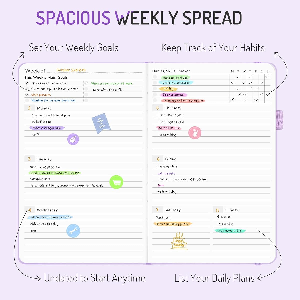 B Corp Certified Weekly Planner view 3