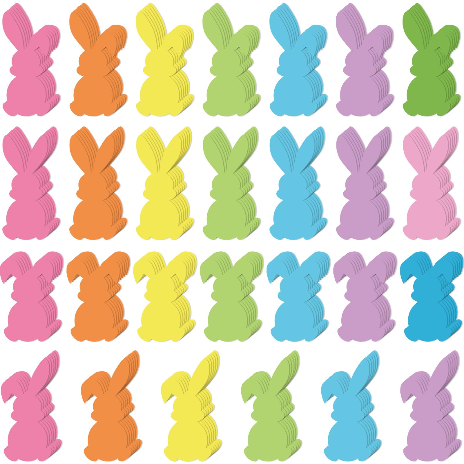 Snapklik.com : 108 Pcs Easter Bunny Cutouts Paper Bulletin Board ...