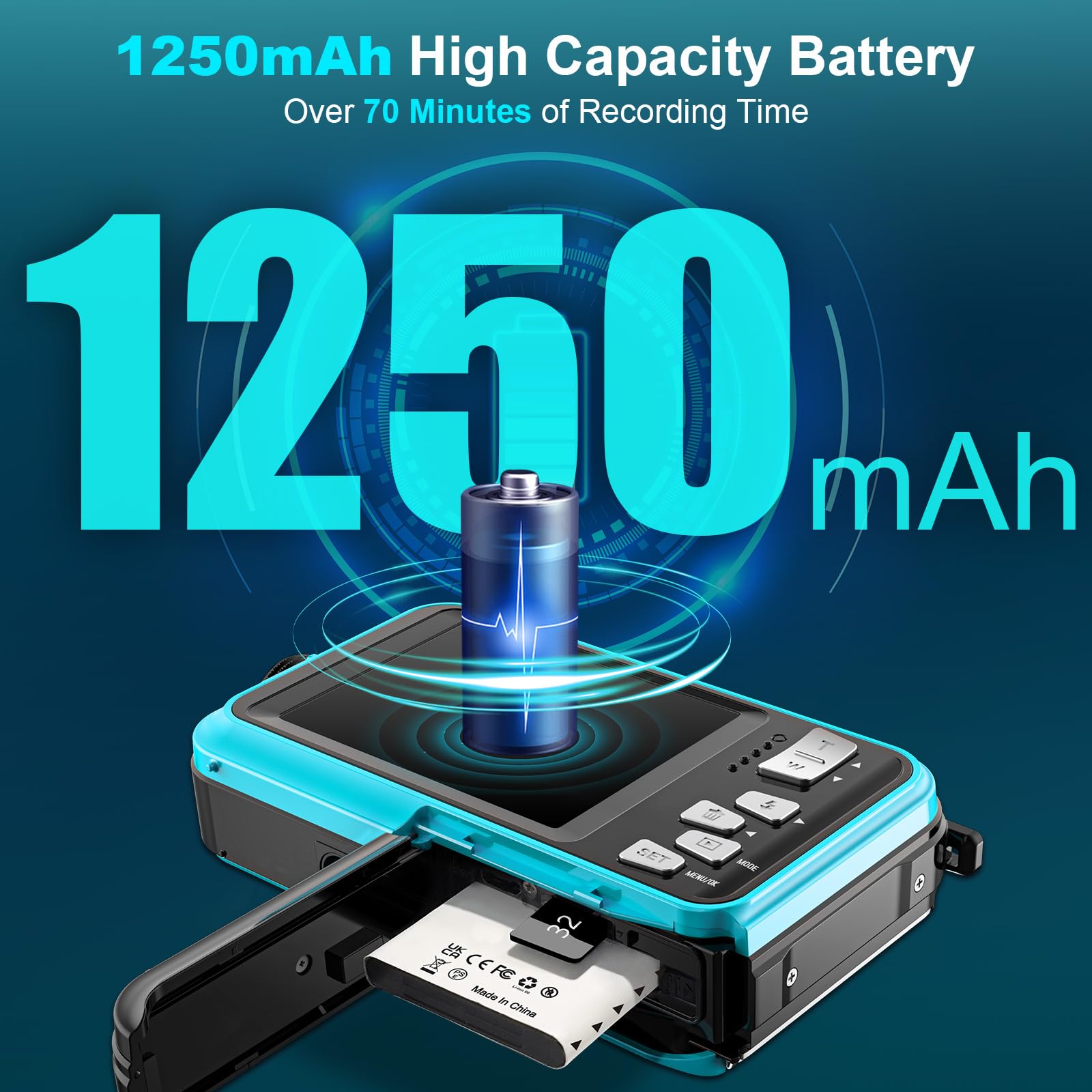 Yixinxin Unterwasserkamera UHD 4K 64MP Autofocus 32GB Selfie Doppelte Bildschirme wasserdicht Schnorcheln