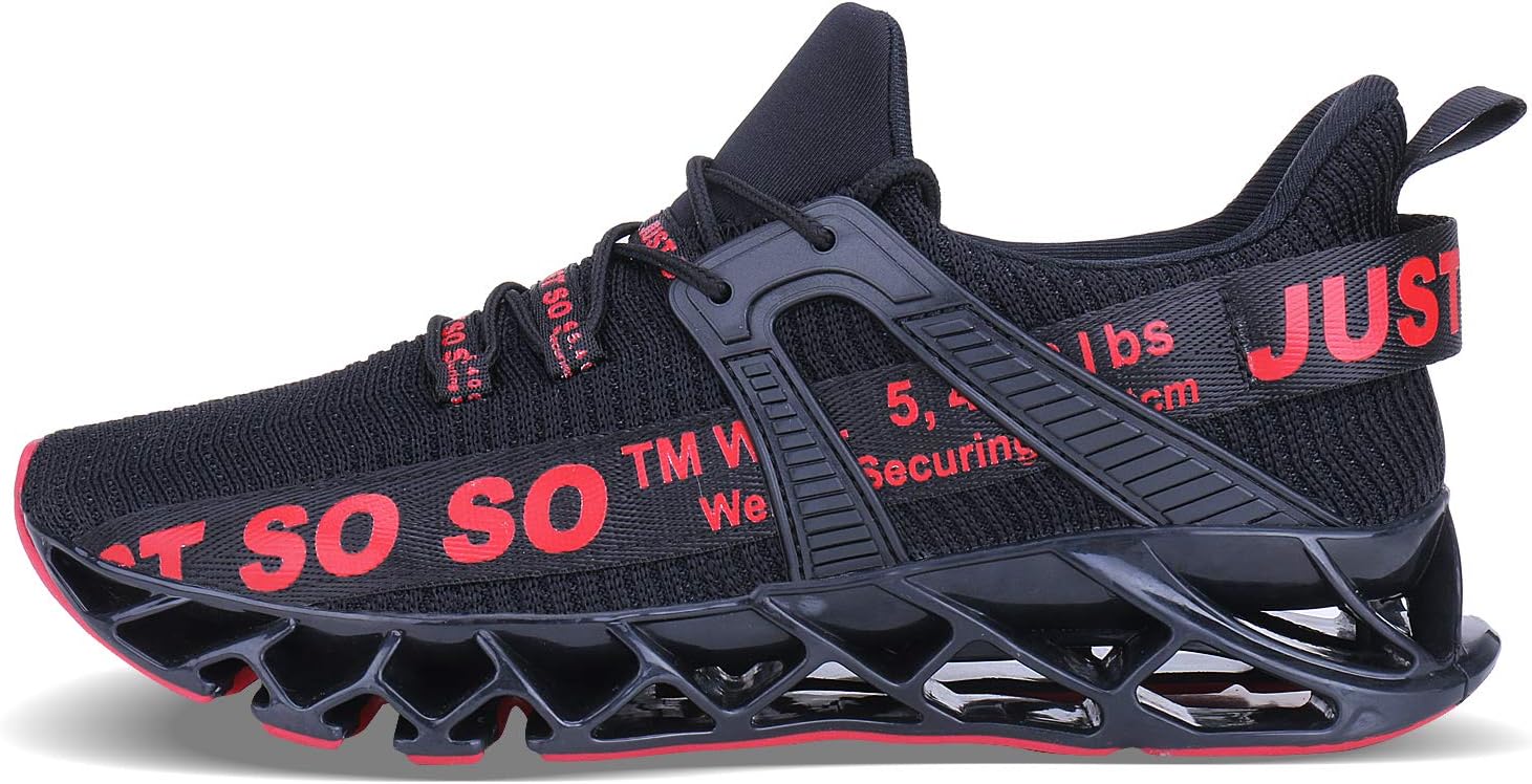 UMYOGO Mens Athletic Walking Blade Running Tennis Shoes Fashion Sneakers 7 1red