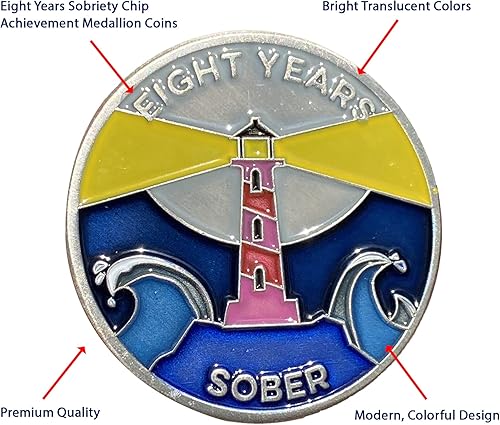 Miniatura 52 de The Achieve Mint Ficha sobria de 13 meses Chip sobrio de trece meses Regalo no AA, medallones no religiosos para hombres y mujeres que celebran