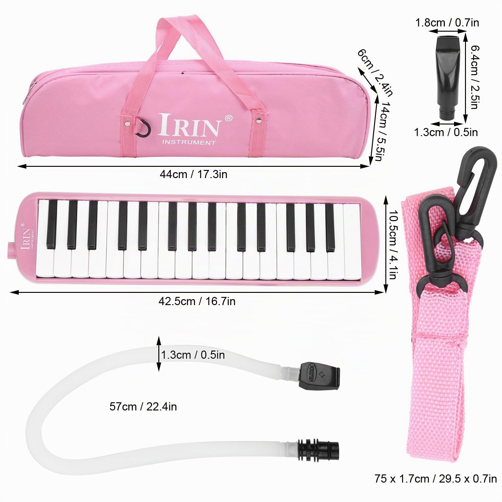 Strumento musicale a fiato Melodica a 32 tasti per suonatori di melodica(rosa) melodica escolar diamonica 32 tasti Melodiche