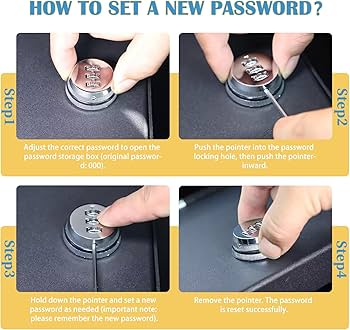 Amazon.com: Console Safe with 3 Digit Combo Compatible with