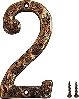Vista 10 de Número de casa HILAZA 0 para exterior, número de dirección de casa de 5.5 pulgadas de hierro fundido, número de casa de metal