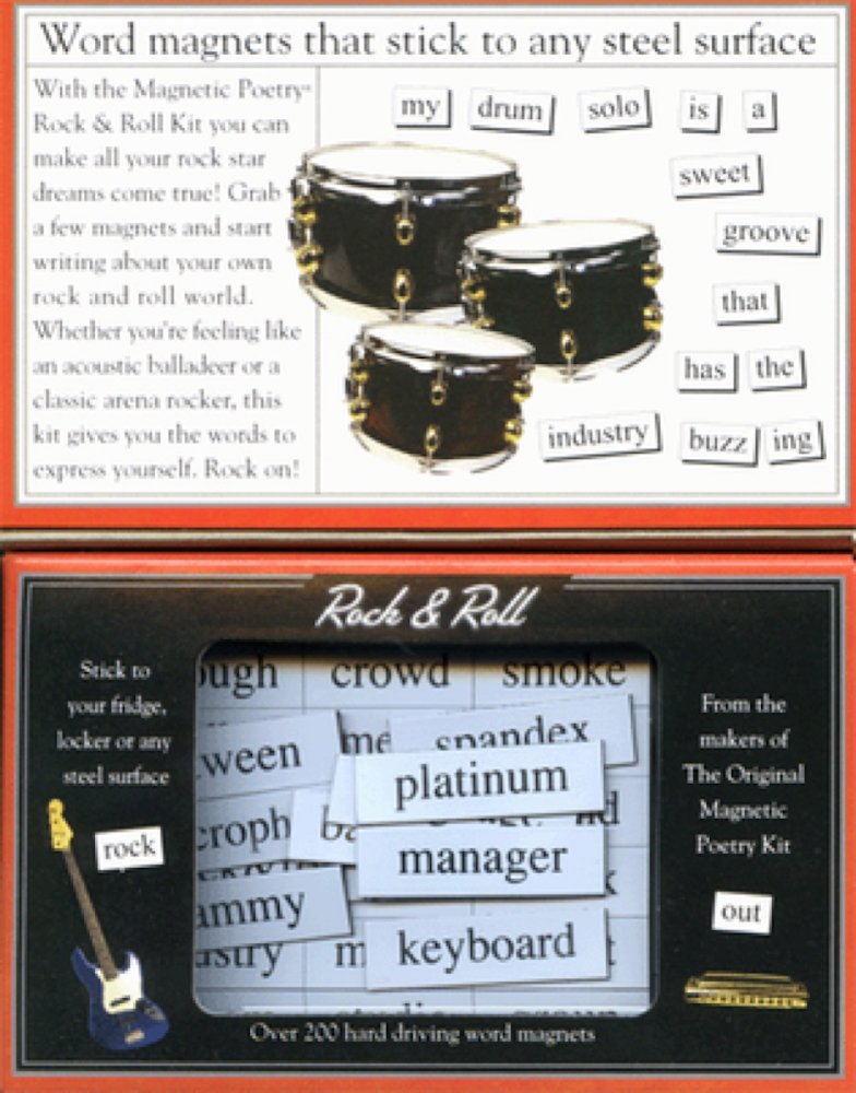 Magnetic Poetry - Rock & Roll Kit - Words for Refrigerator - Write Poems and Letters on the Fridge - Made in the USA - Image 2