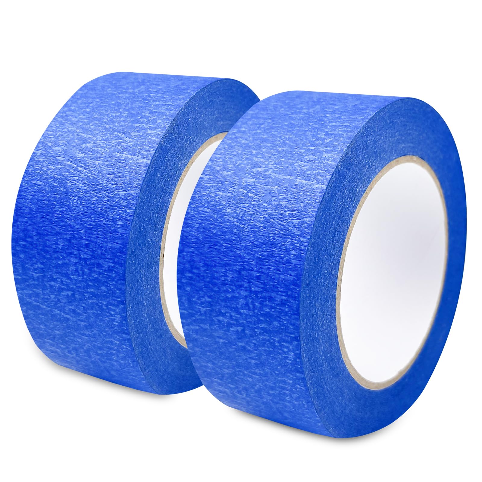 WinGluge 2 Rotoli Nastro di Mascheratura 48mm x 50m, Nastro Carta Imbianchino, Nastro per Mascheratura di Precisione, Nastro Adesivo per Pittura, per Mascheratura Verniciatura Ristrutturare