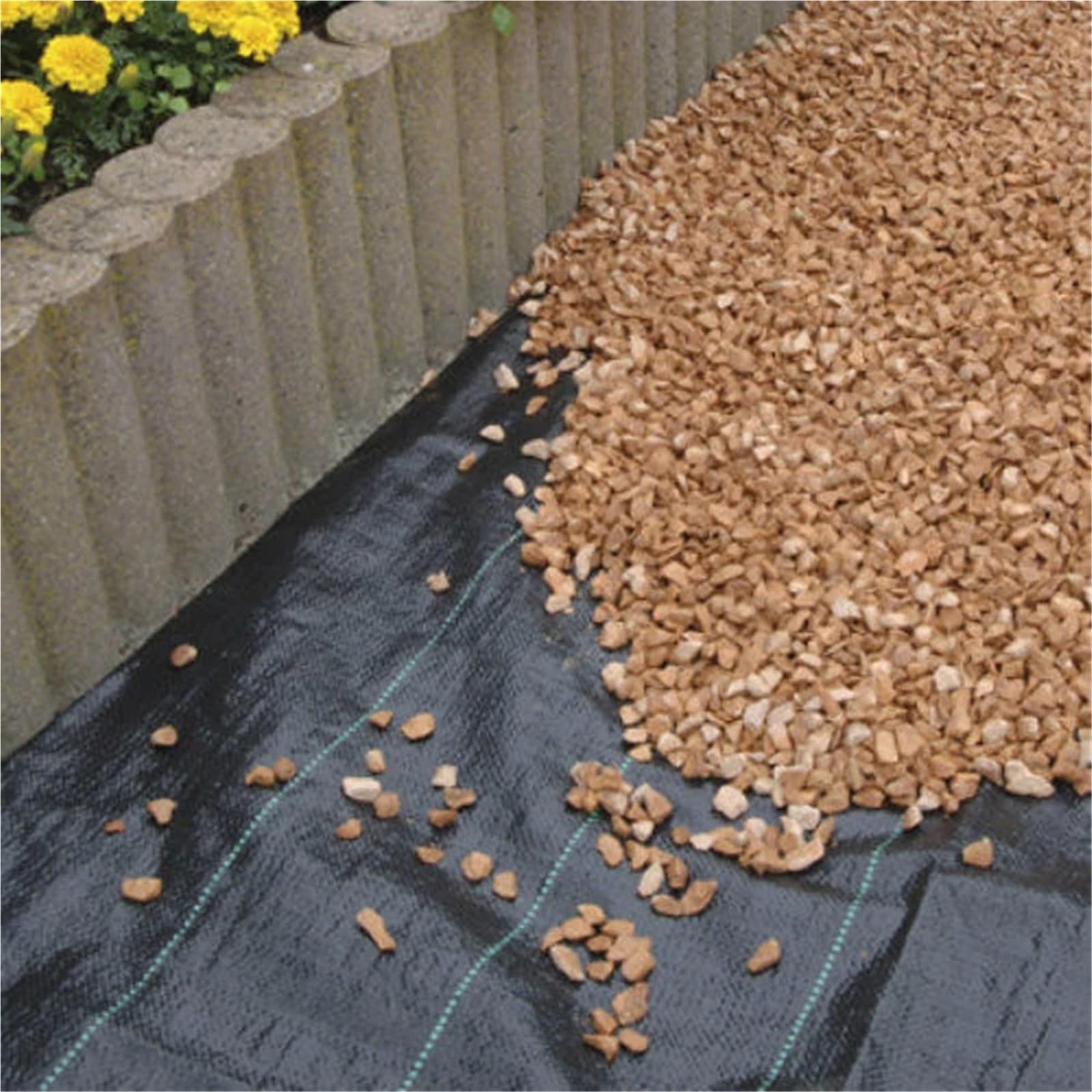 Membrana Antihierba Membrana Forrada Resistente del Control de malezas de la Membrana de la Cubierta del Suelo de paisajismo de la Tela del Control de malezas para Jardín，Patios(2x10m)
