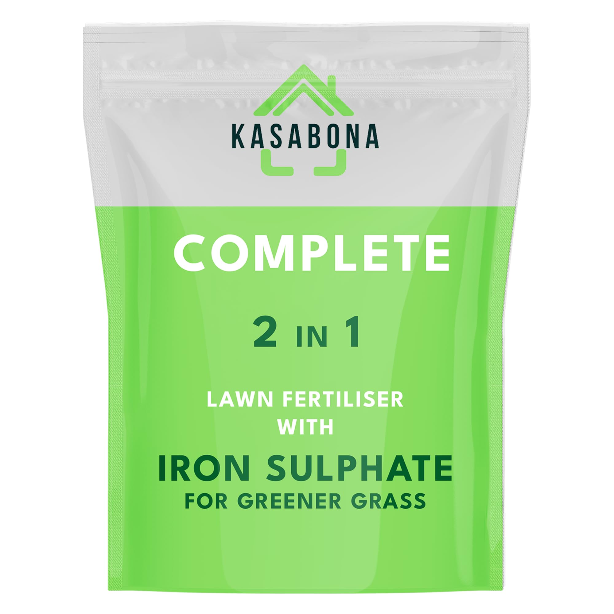Iron Sulphate 2-in-1 Lawn Feed 5kg Covers upto 200m² Grass Fertiliser Weed & Moss Killer Lawn and Turf Hardener Ideal for Garden Maintenance Suitable for UK Climate (200m²)