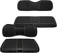 Vista 1 de XUANYUDG0769 Fundas de Asiento Delantero y Trasero para Carrito de Golf para EZGO TXT/RXV Club Car DS/Precedent Yamaha G29, Hechas de Vinilo