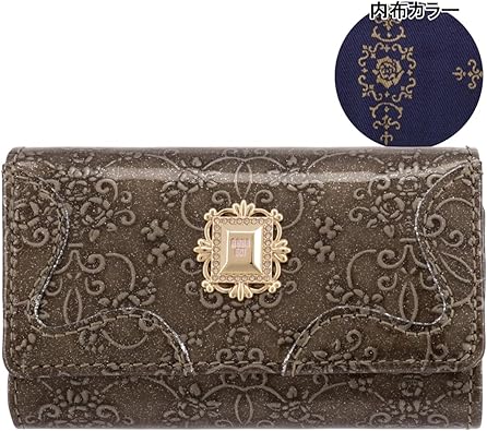 アナスイ　ルーミー　マルチケース/財布 グレー Anna Sui アナスイ ANNA SUI ルーミー マルチケース （グレー） -人気
