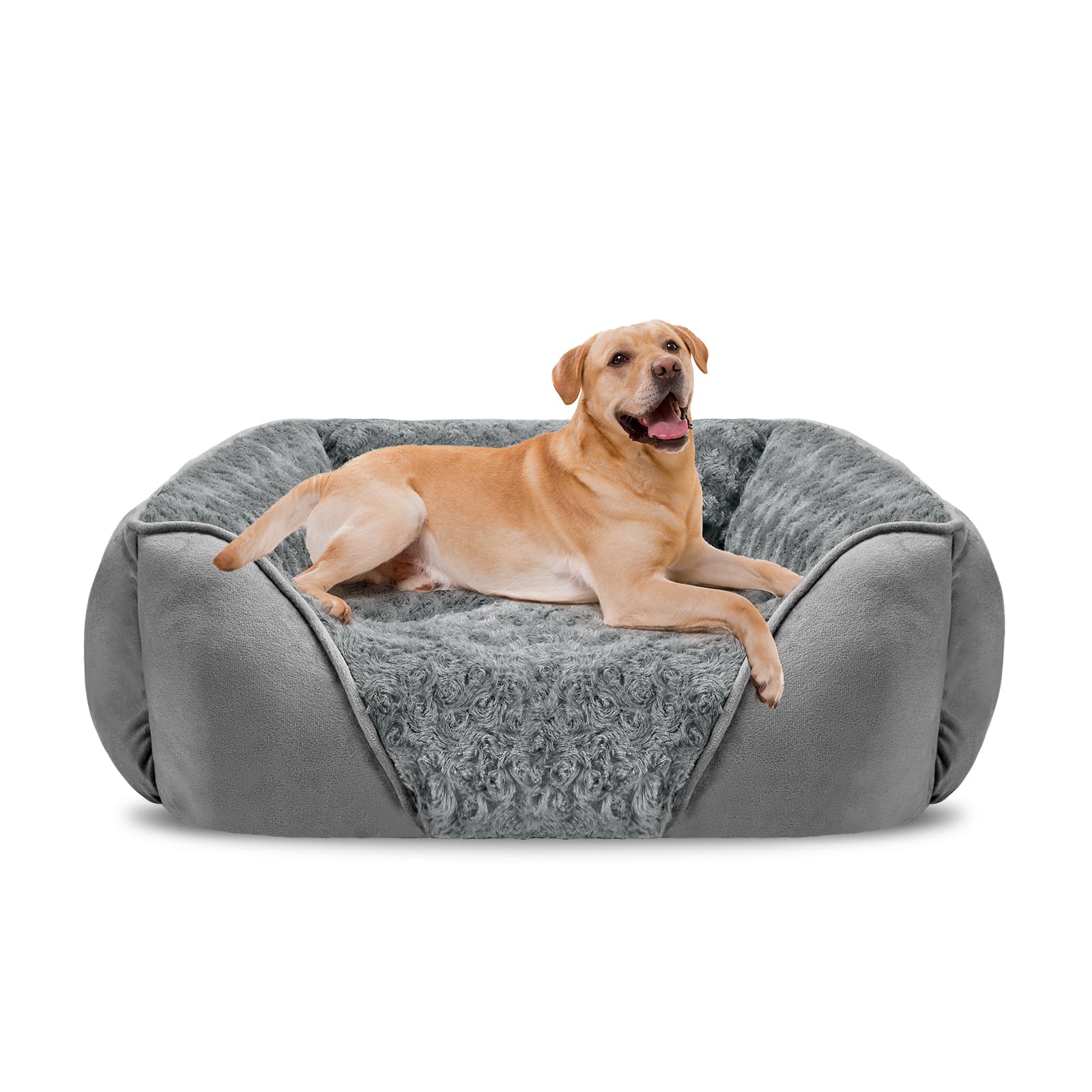 INVENHO XX-Large Dog Bed Rectangle Washable Orthopedic Soft Calming Sleeping Durable Pet Cuddler with Anti-Slip Bottom — image 1