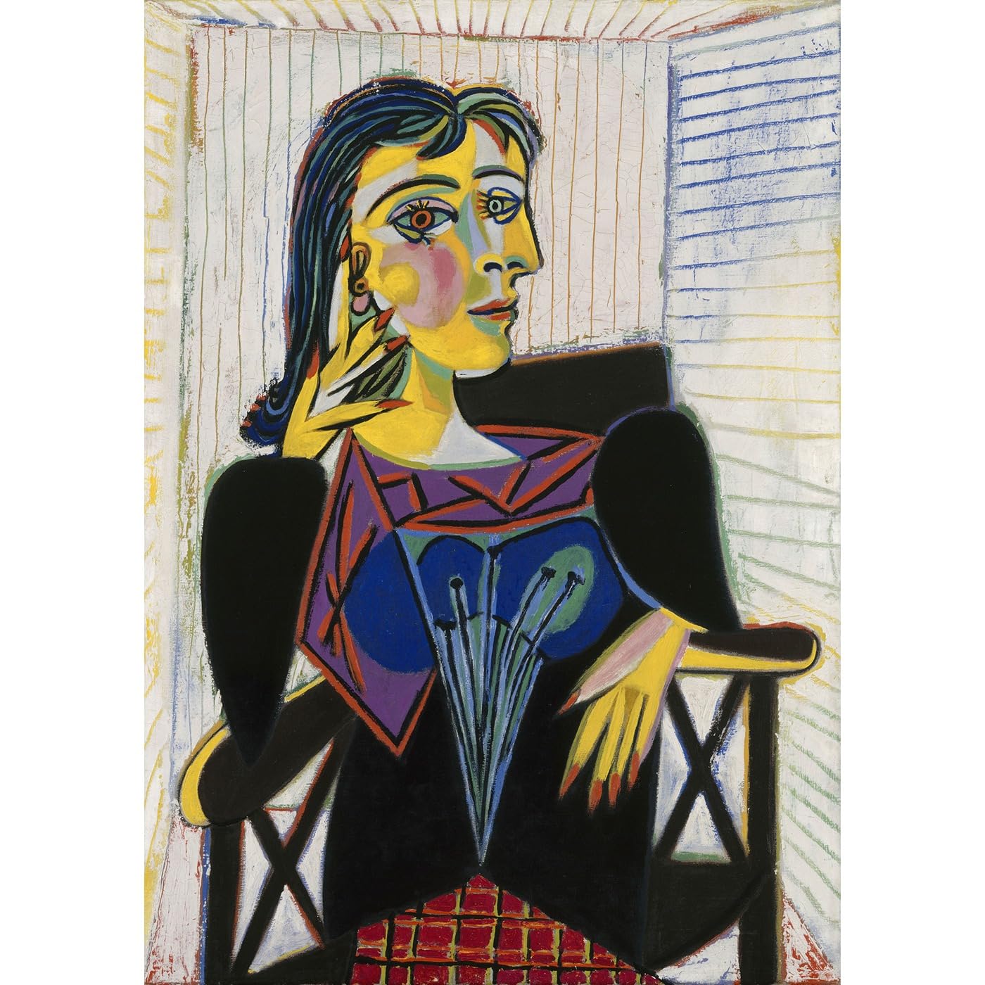 Portrait de Dora Maar assise affiche affiche déco grand format 76x101cm