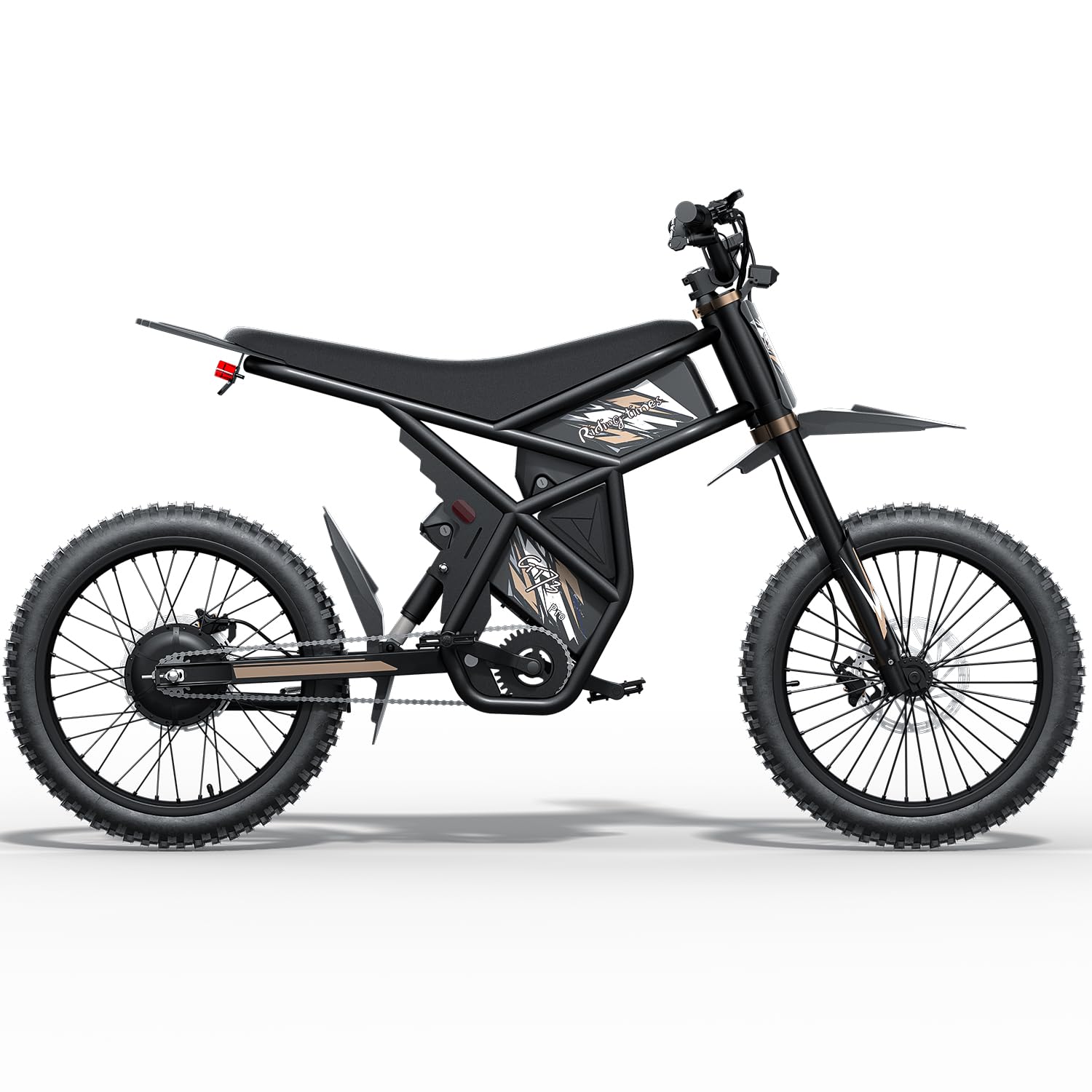 Electric Dirt Bike for Adults, Upgraded 3000W 60V 50MPH //2400W 48V 37MPH Dirtbike, 36.4AH Dual Battery Ebike Up to 85 Miles, 25" Motorcycle Tire,