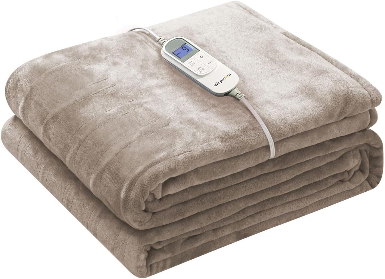 Flannel Warm Electric Blanket, Adjustable Blanket, for Bed, Sofa (62" X 84" Black)(Mushroom)