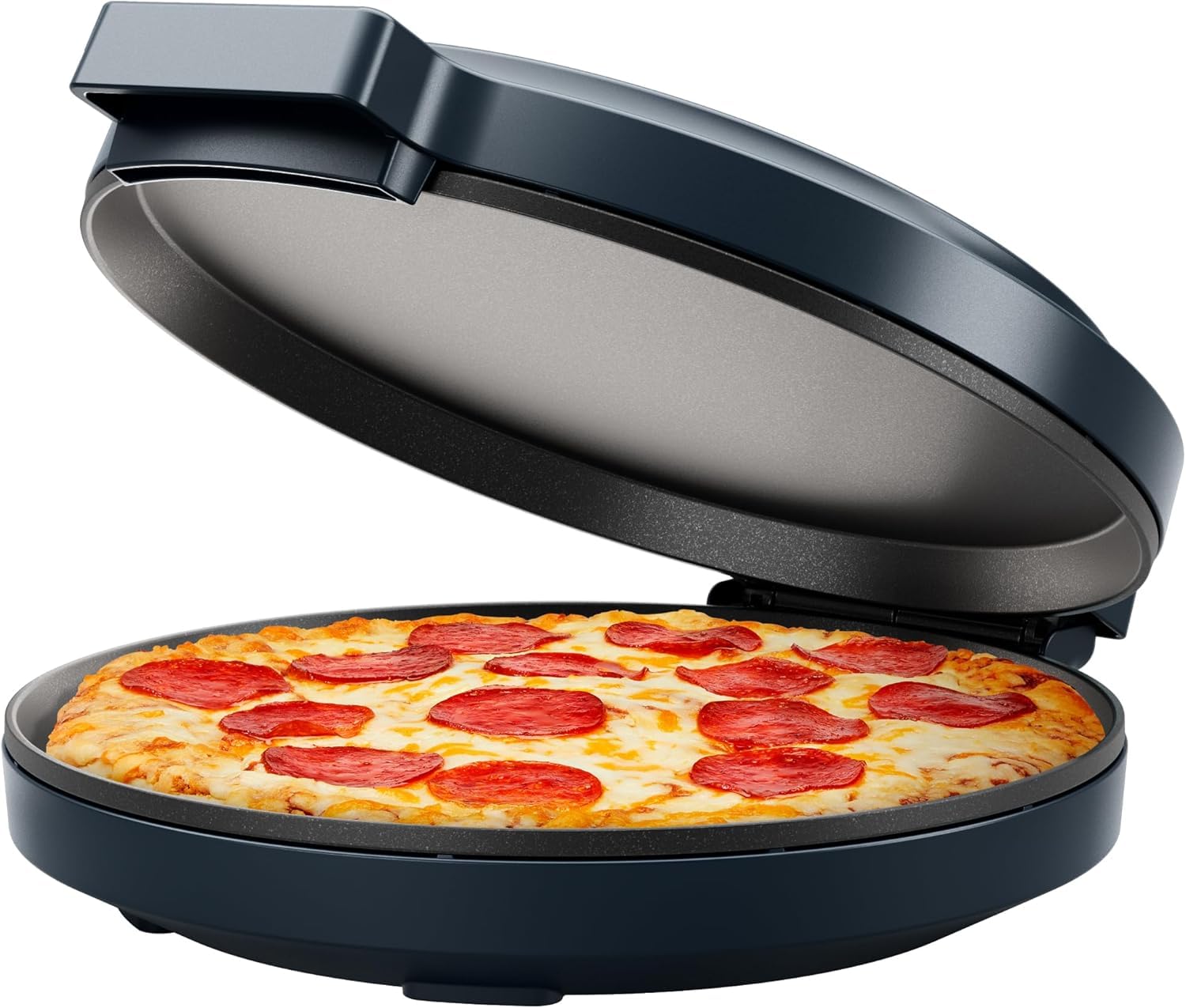 Chefman Everything Maker & Horno de pizza: horno eléctrico para pizza, para encimera, con placas anticocción de 30 cm para cocinar pizza, quesadillas, tortillas y más, con luces de control