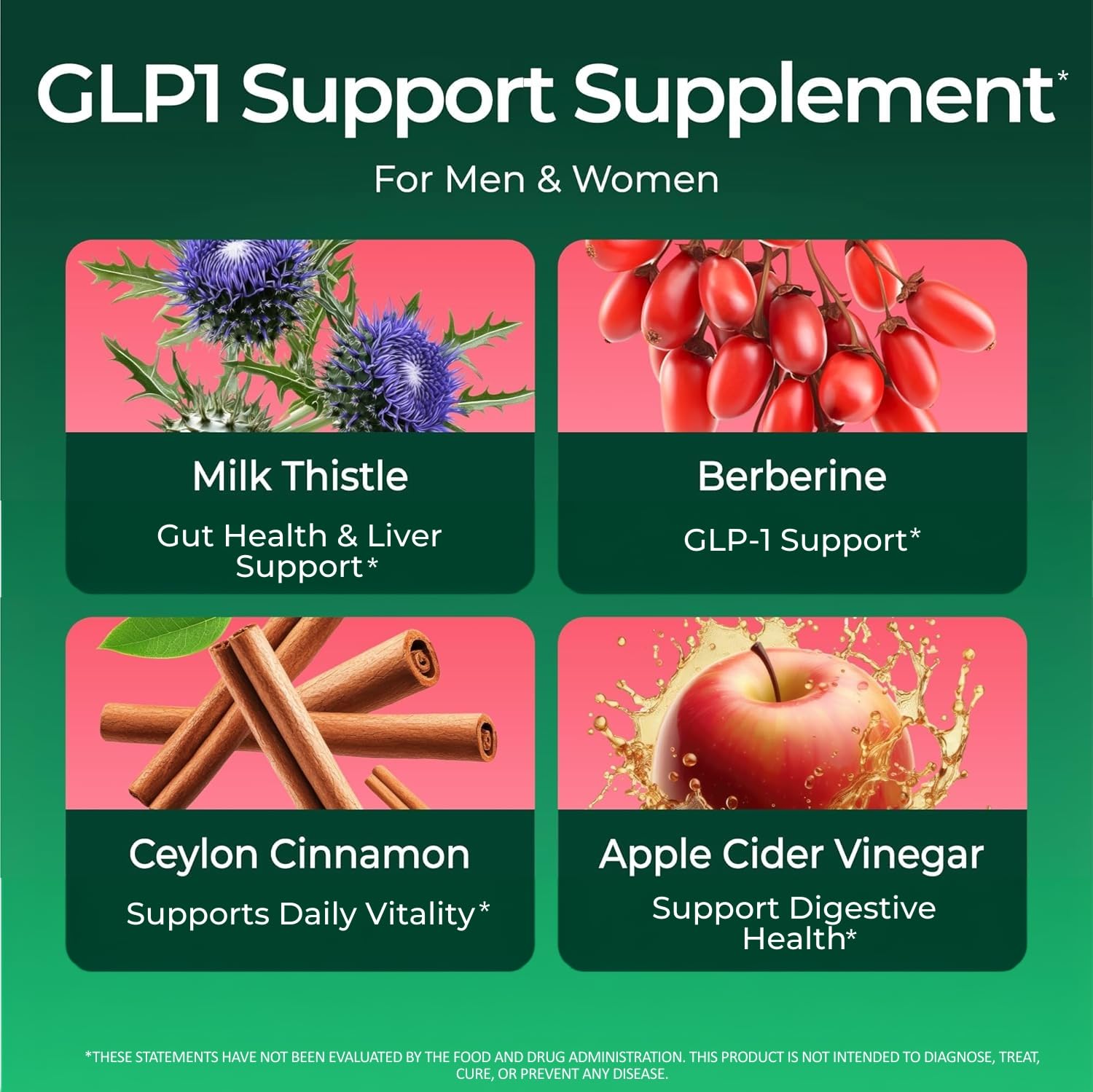 Sugar-Free Berberine Gummies GLP-1 Support Supplement for Digestive Balance — Amazon image 2