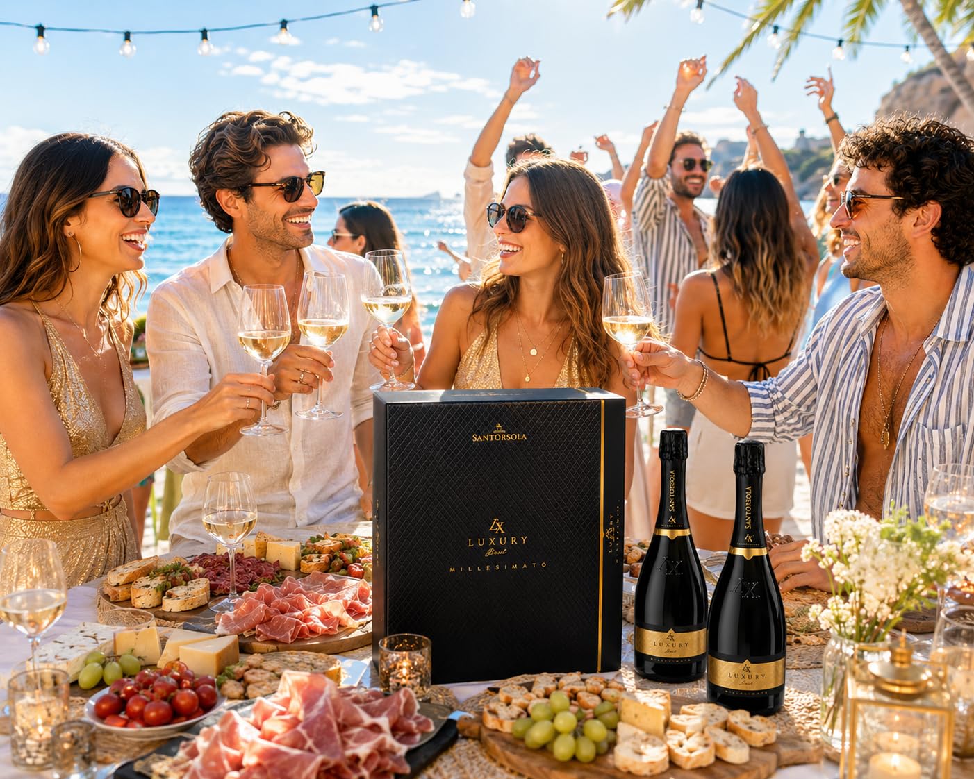 Casa Sant'Orsola - Prosecco D.O.C. Brut Millesimato LX, elaborado con uvas Glera, de sabor seco con notas frutales, 1 botella de 750 ml
