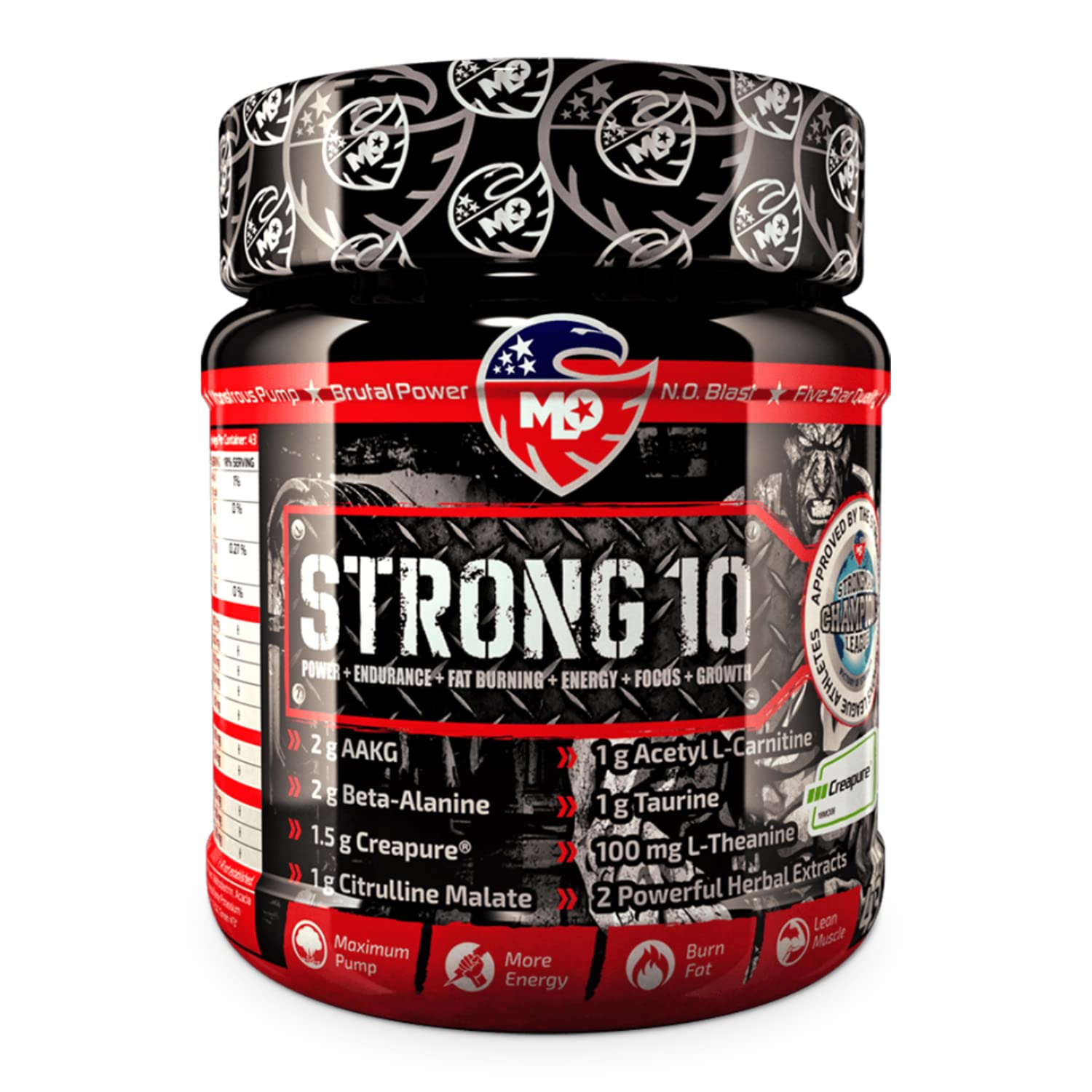 MLO Nutrition Strong 10 Pre-Workout Training Booster (Mango-Maracuja)