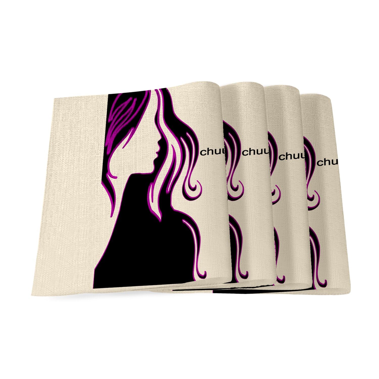 Sets de table en lin lavable grand format pour protéger et décorer