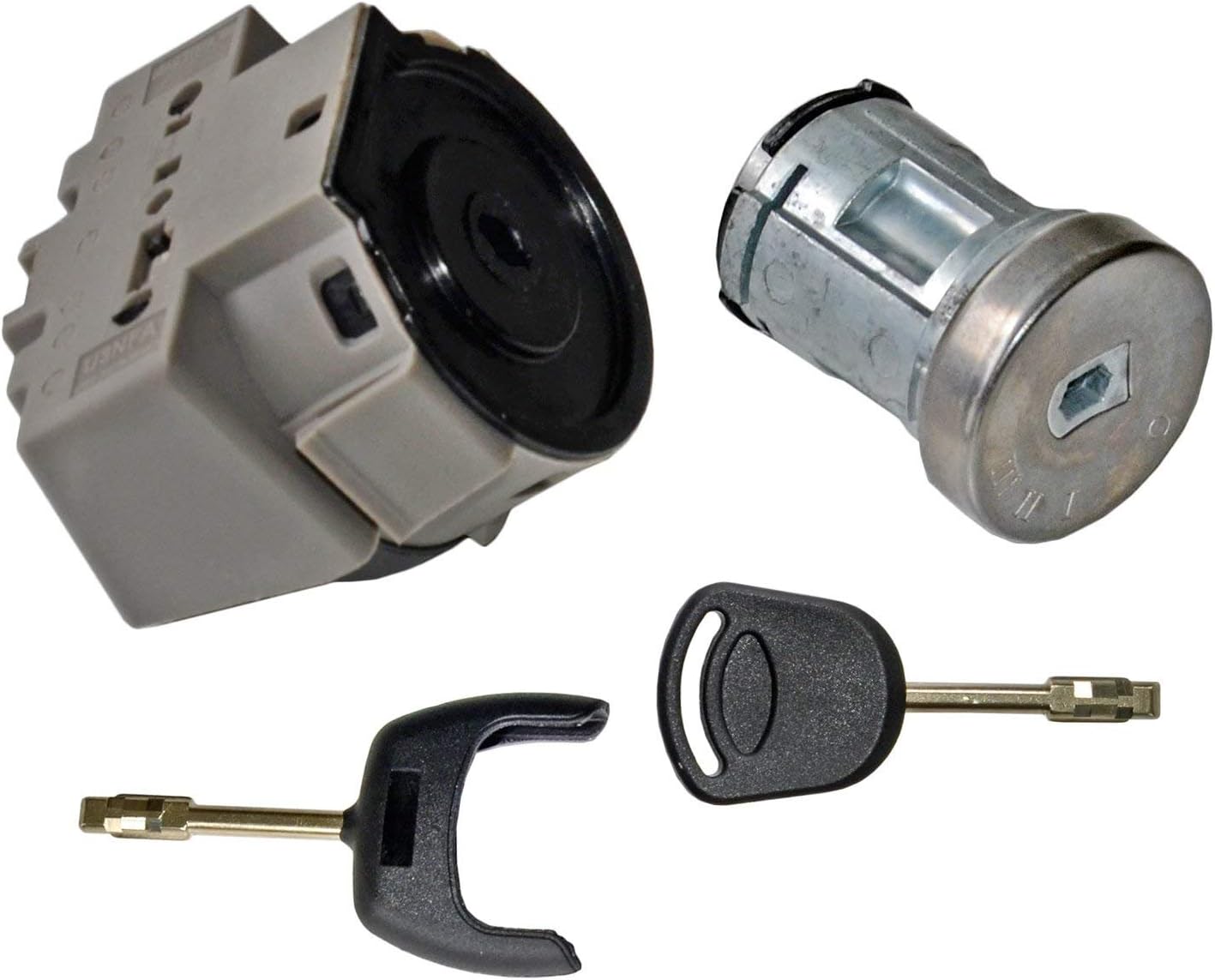 Ignition Switch + Lock Barrel Set with 2 Keys 2S61A3697AA