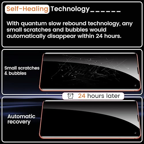 Miniatura 5 de Paquete de 3 protectores de pantalla para Galaxy A14 5G + 3 protectores de lente de cámara, antiarañazos cobertura completa fácil instalación