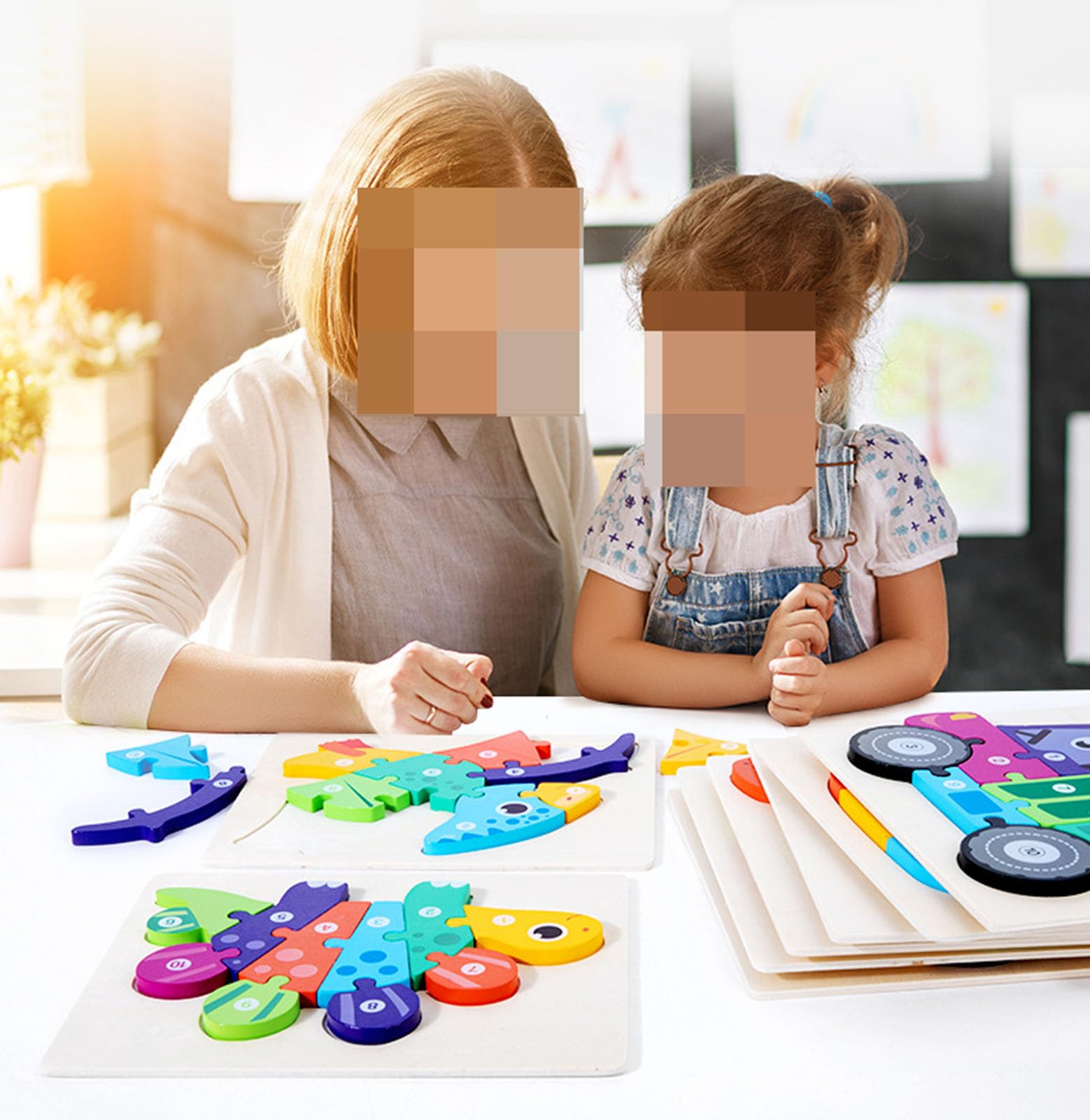 Holzpuzzle Für Kleinkinder 3D, Lernspielzeug Für Frühe Bildung | Holz-Zahlenpuzzle, Montessori-Zahlenspielzeug, Formzuordnungsspiel