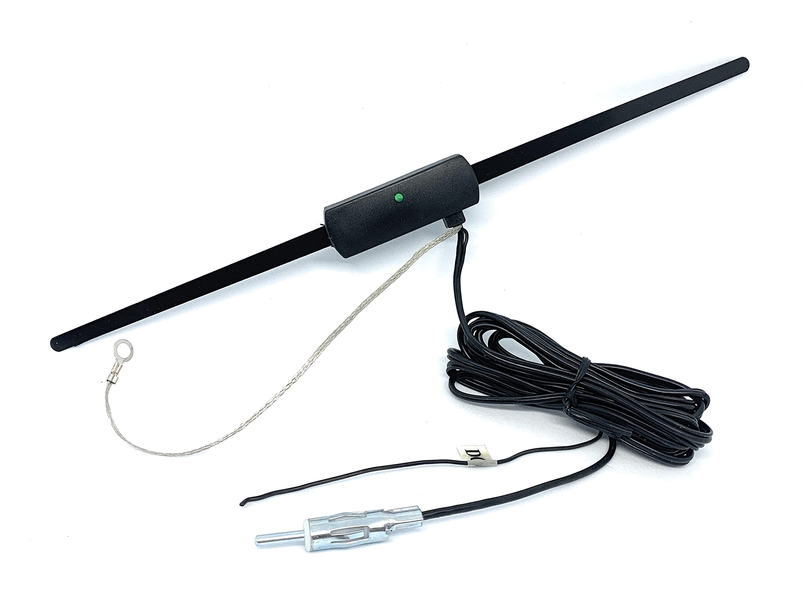 Aliciainthebox Antenna Auto AM/FM A Pungiglione - Sostituzione Universale 55 Cm Con Adattatori Da 5 E 6 Mm - Per Ford Focus E Altri Modelli
