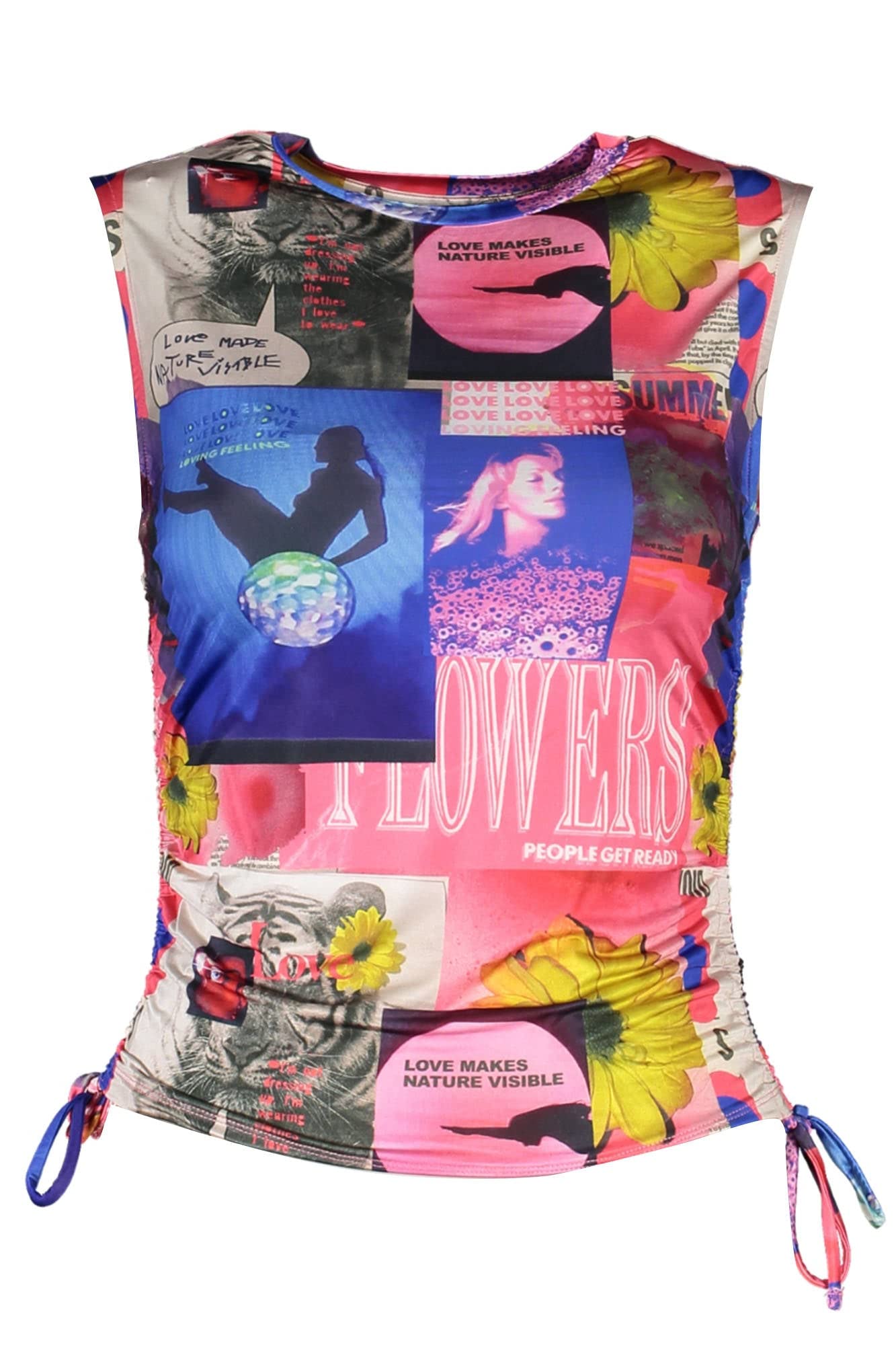 Desigual Camiseta sin mangas para mujer