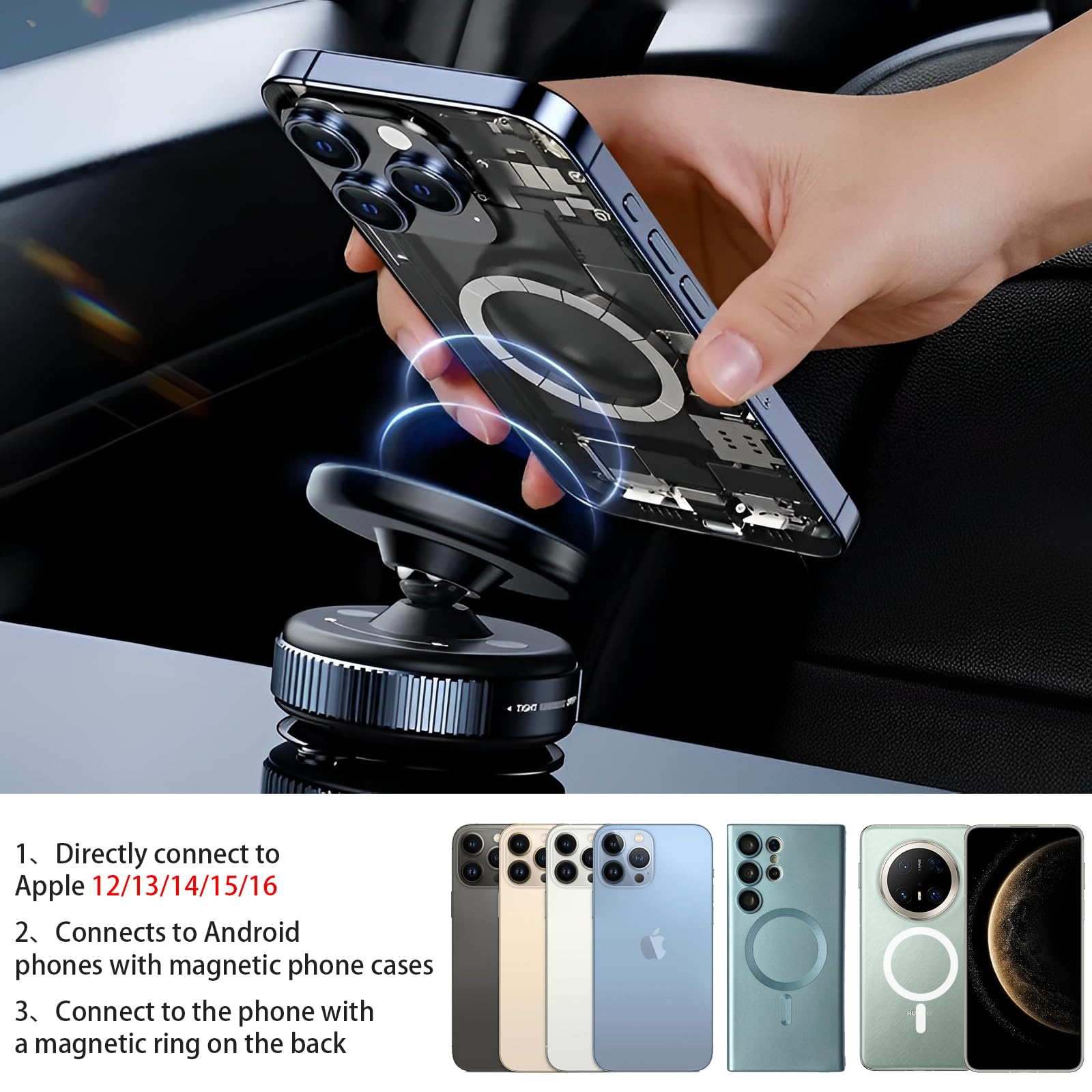 Generico Supporto Magnetico for Telefono for Auto, Supporto