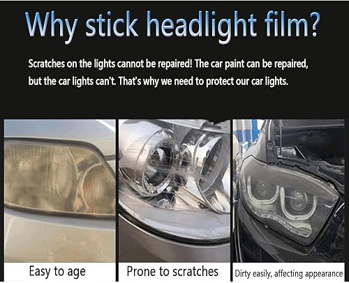 Miniatura 5 de NAKEAH Car Light Film for Volvo XC40 2019 2020 Transparent Car Headlight Protective Film Scratch TPU Light Cover Film