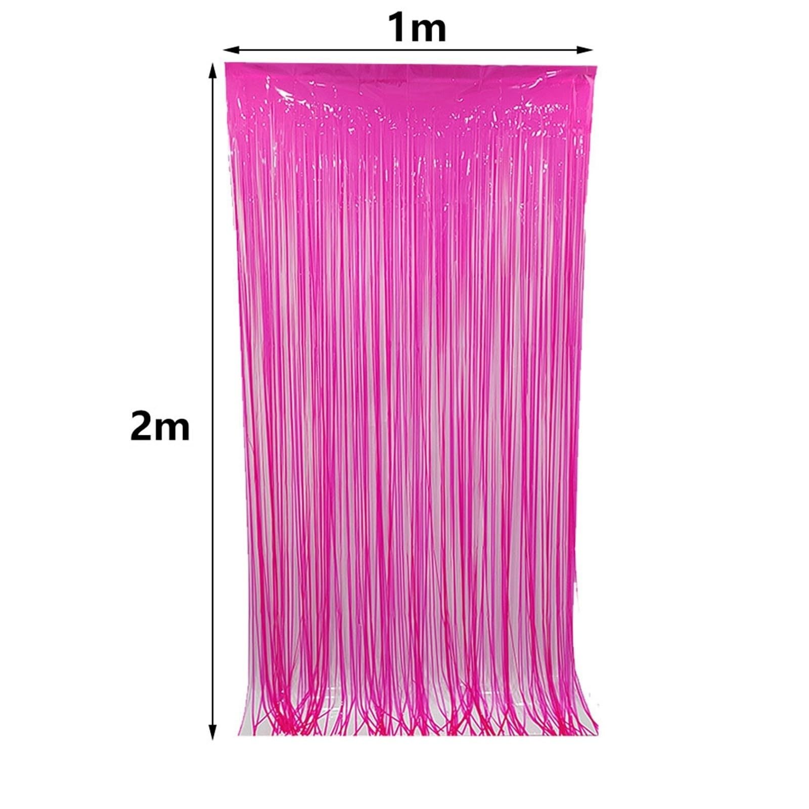 Lametta Vorhang Glow In The Party Regenvorhang fluoreszierend