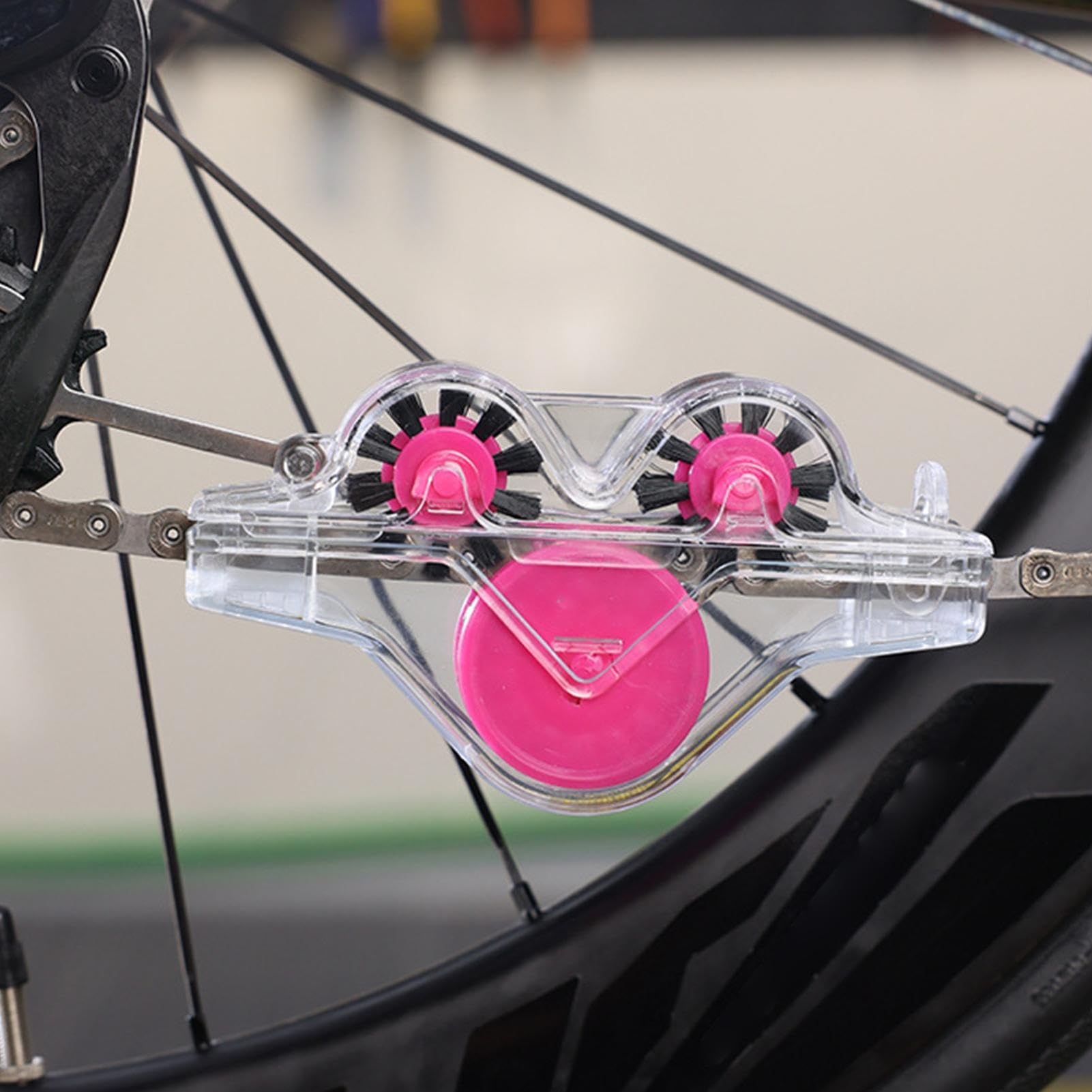 Pulitore per Catena di Bicicletta Spazzola per Bicicletta | Attrezzo Pulitore Catena per Bici Per Domestico Officina Garage Riparazioni Manutenzioni Ciclismo Strada e Montagna