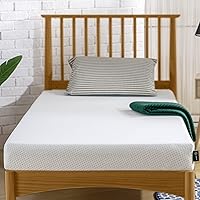 Vista 5 de Colchón viscoelástico, Zinus, de 5 pulgadas, para litera / cama nido / diván, Memory Foam, Caqui