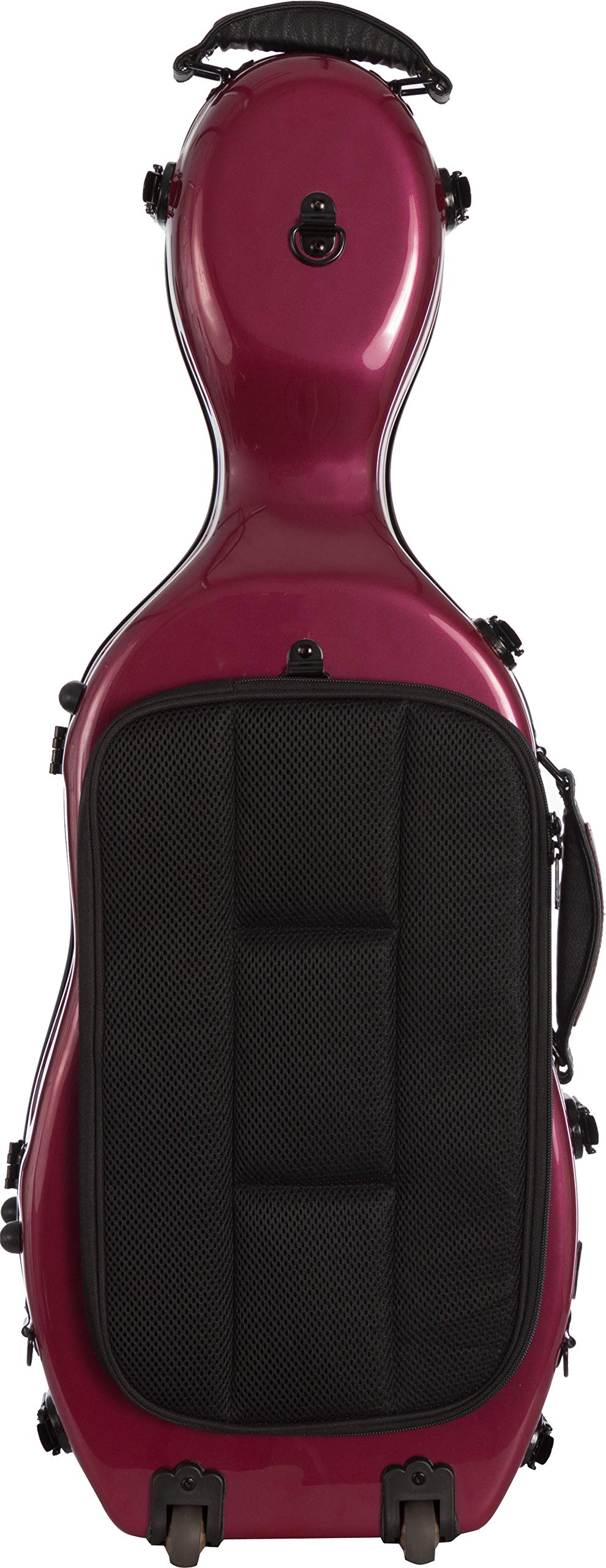M-Case Étui pour Alto Fiberglass 38-43 Ultra Light Bordeaux Brillant Sac à Musique