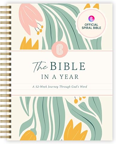 Official Spiral Bible in a Year, 52 Week Bible Study Guide (Floral)
