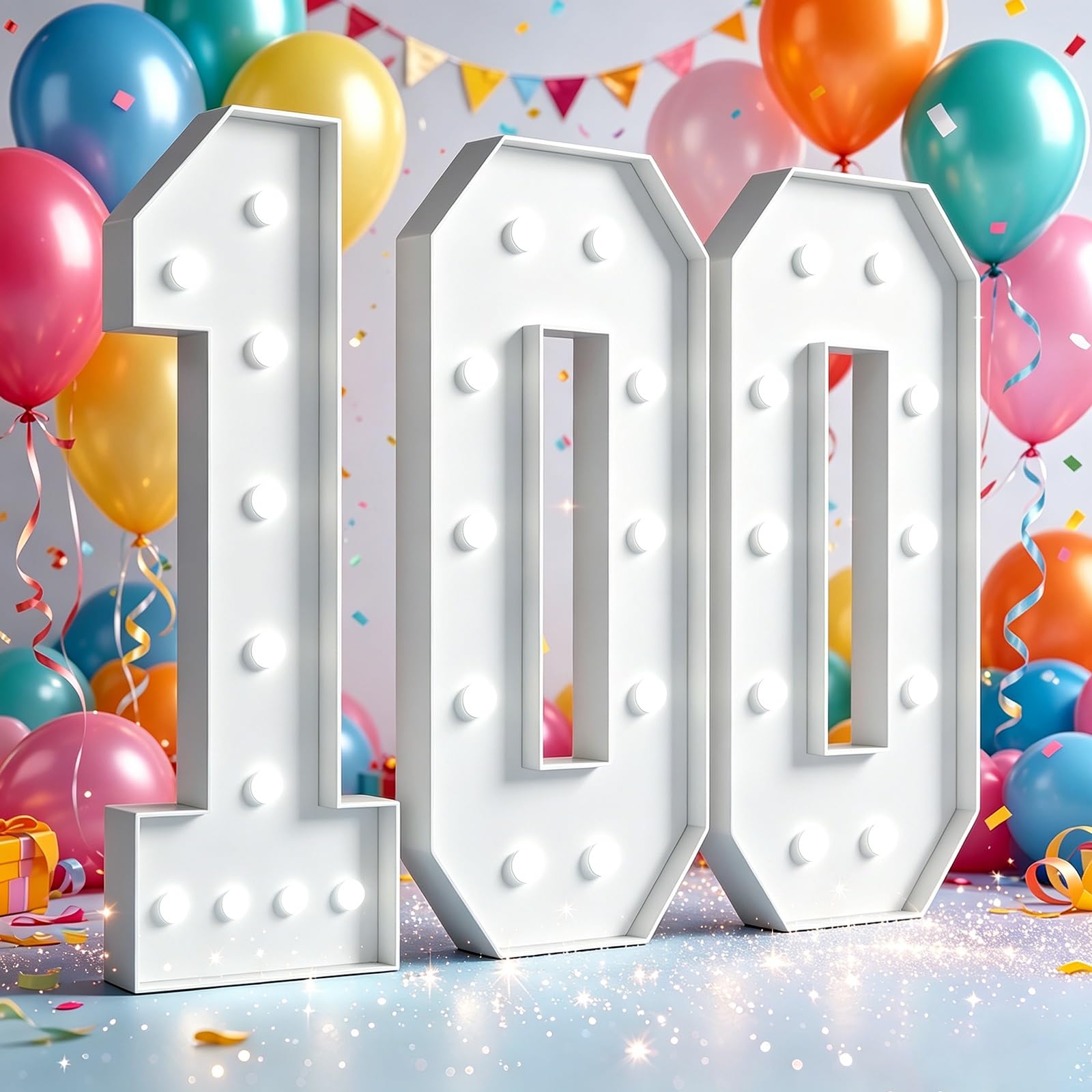 Marquee Light Up Numbers Birthday Party Decor Large Signs