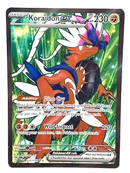 Amazon.com: Pokemon - Koraidon ex 231/198 - Scarlet & Violet