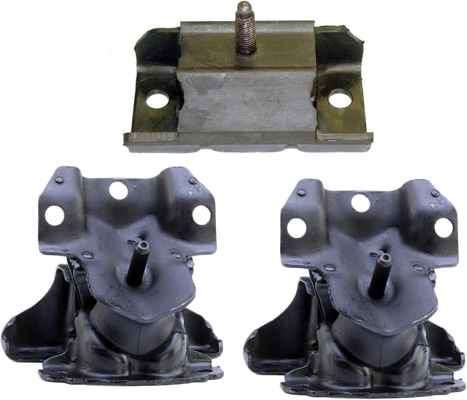 Advance Ignition Engine Motor and Transmission Mount A5581x2 A2811 Set of 3PCS Compatible with Chevrolet GMC 08-13 Sierra 1500 Silverado 1500 RWD 4.3L 2008 2009 2010 2011 2012 2013