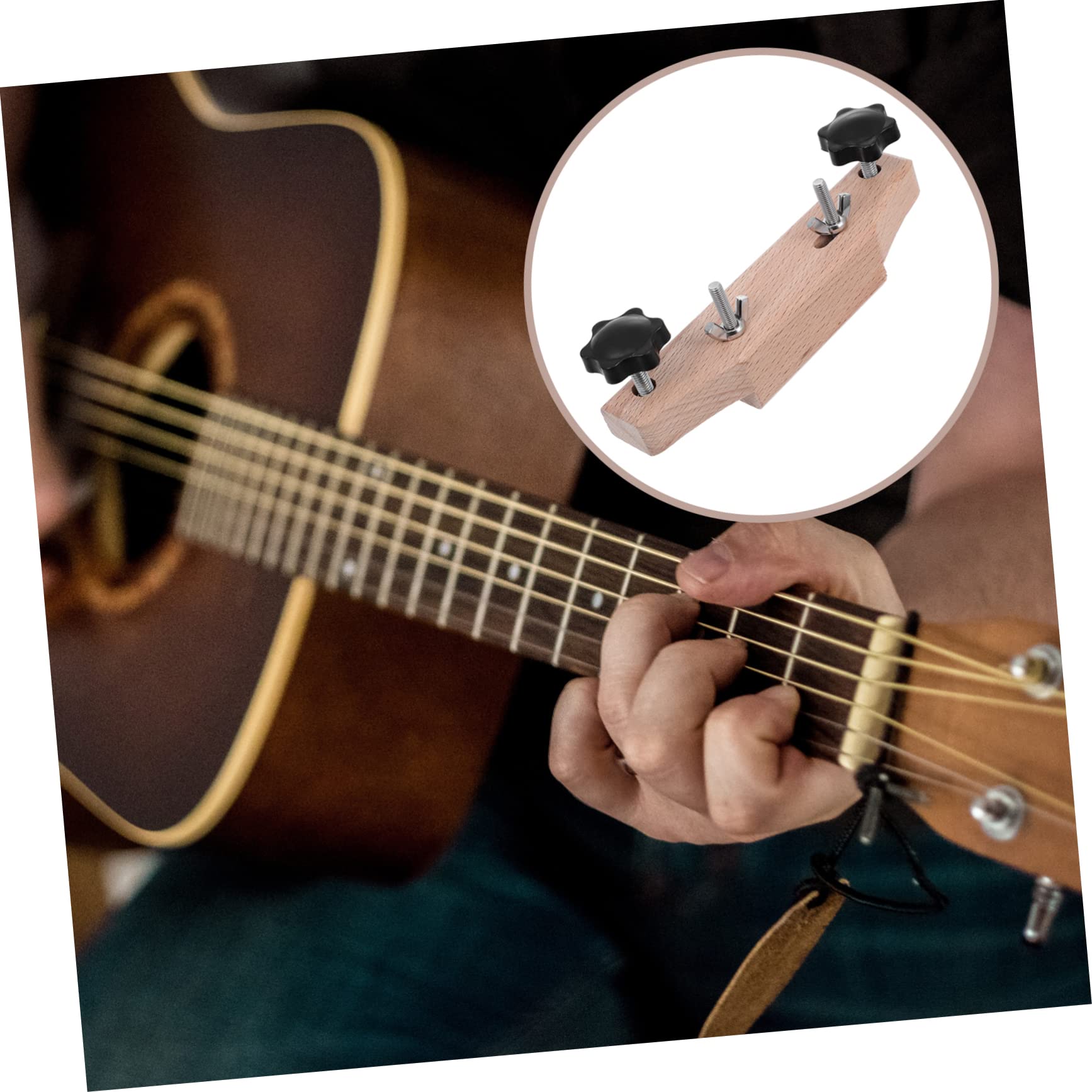 Toyvian 3 Zestawy Klips Do Mostka Gitarowego Produkt Do Naprawy Gitary Akustycznej Oprawa Lutnicza Zacisk Mostka Gitara Oprawa Gitary Lutniczej Akcesoria Pielęgnacyjne Opieka Metal Chwyt
