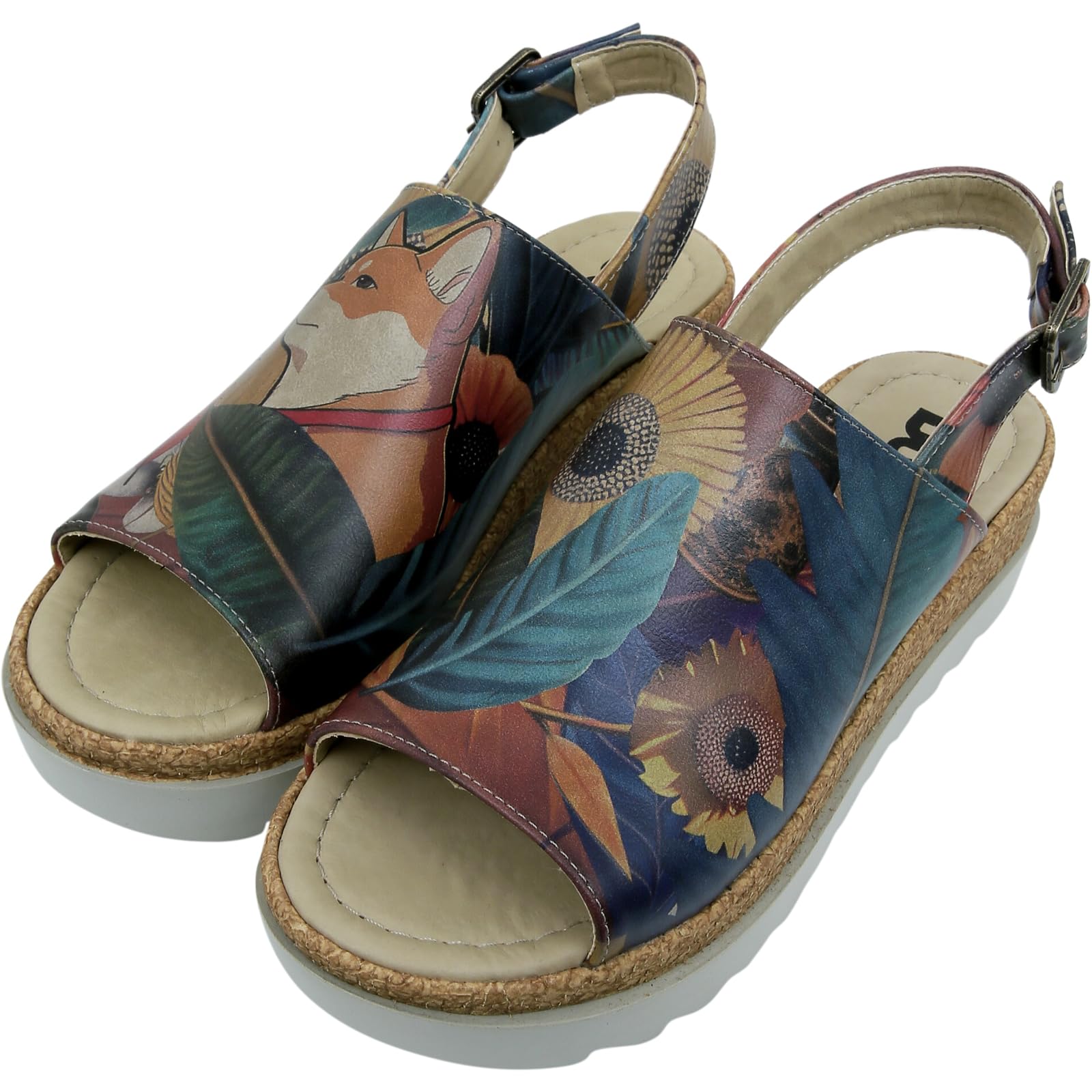DOGO Platform Sandals Women - Vegan and Handmade Wedge Sandals for Women