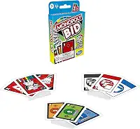 Jogo Hasbro Gaming Monopoly Bid - Jogo de Cartas Rápido para Família - Leilão - F1699 - Hasbro, Multicor