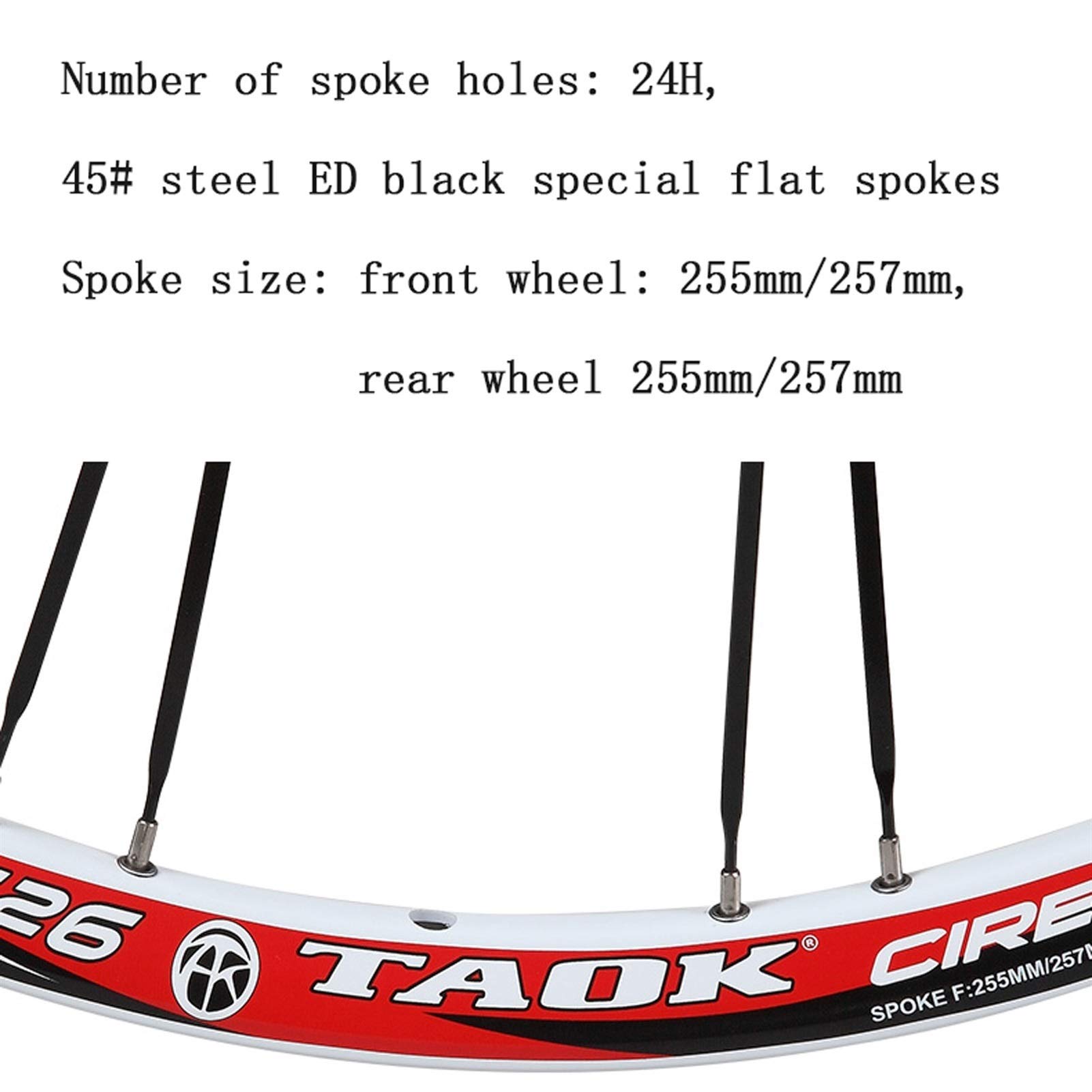 Zestaw kół do roweru górskiego 66 cm przednie tylne koło 6 gwoździ hamulec tarczowy szybkie zwalnianie 24 otwory proste łożysko piasta dla 8 9 10 prędkości